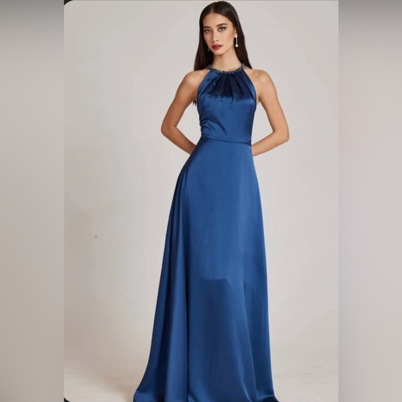 NWT Rickie Freeman for Teri Jon Satin Gown - Picture 2 of 10